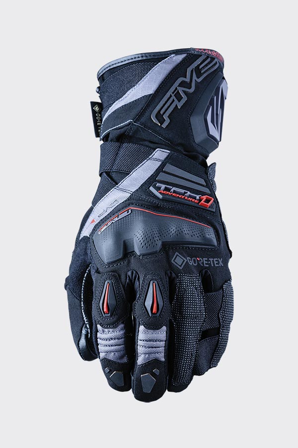 Five Gloves TFX1 GTX Black / Grey Size Large 10 Motorcycle Gloves