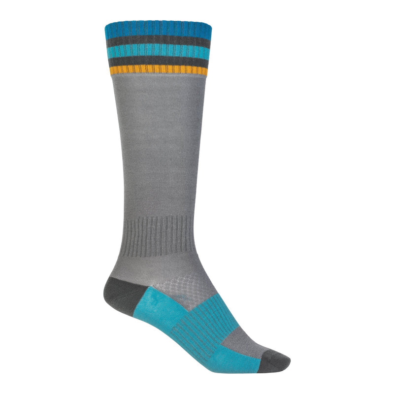 Fly Racing Youth Mx Sock Thin Grey