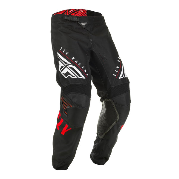 FLY 2020 KINETIC K220 PANT - RED / BLACK / WHITE  Youth 20" Waist