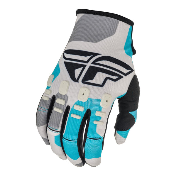 Fly 2021 Kinetic K221 Gloves Grey Blue Small
