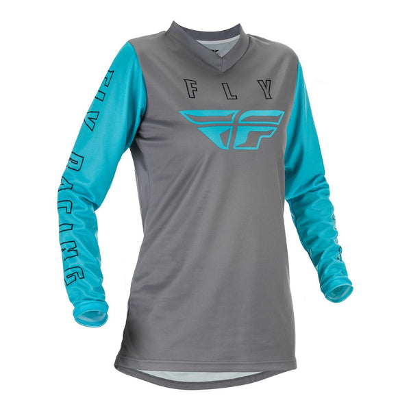 Fly 2021 F16 Jersey Grey Blue Womens Medium