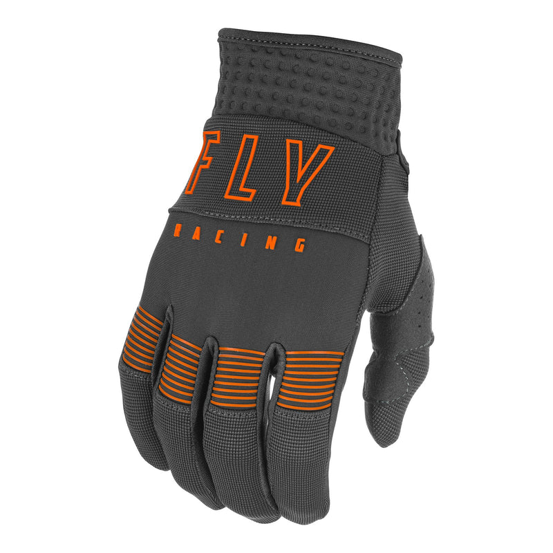 Fly 2021 F-16 Youth Glove - Grey / Orange Size Youth 3X Extra Small