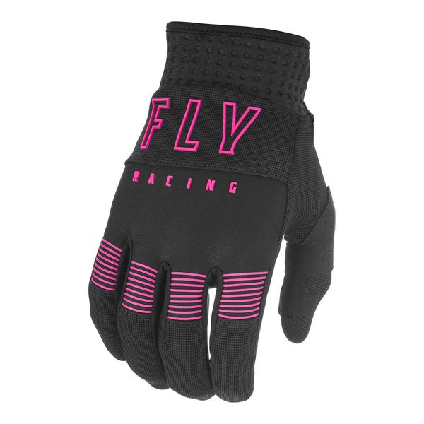 Fly 2021 F-16 Youth Glove - Black / Pink Size Youth 2X Extra Small