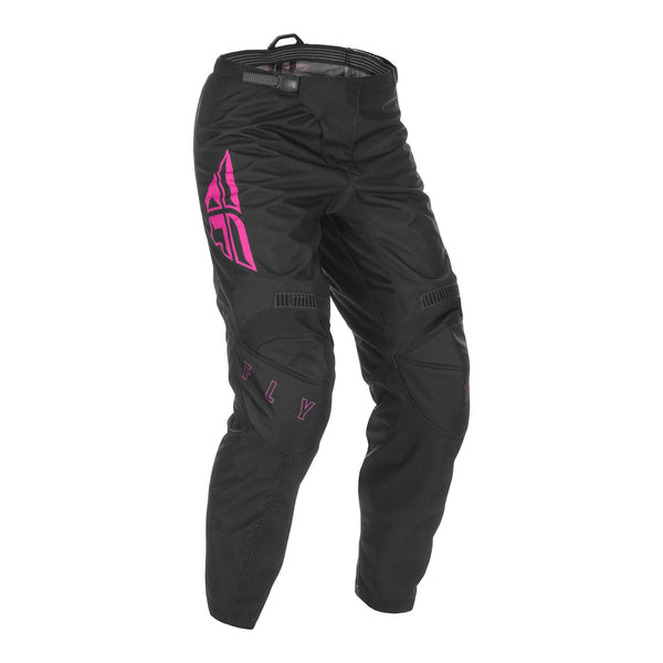 Fly 2021 F-16 Youth Pants - Black / Pink 20" Waist