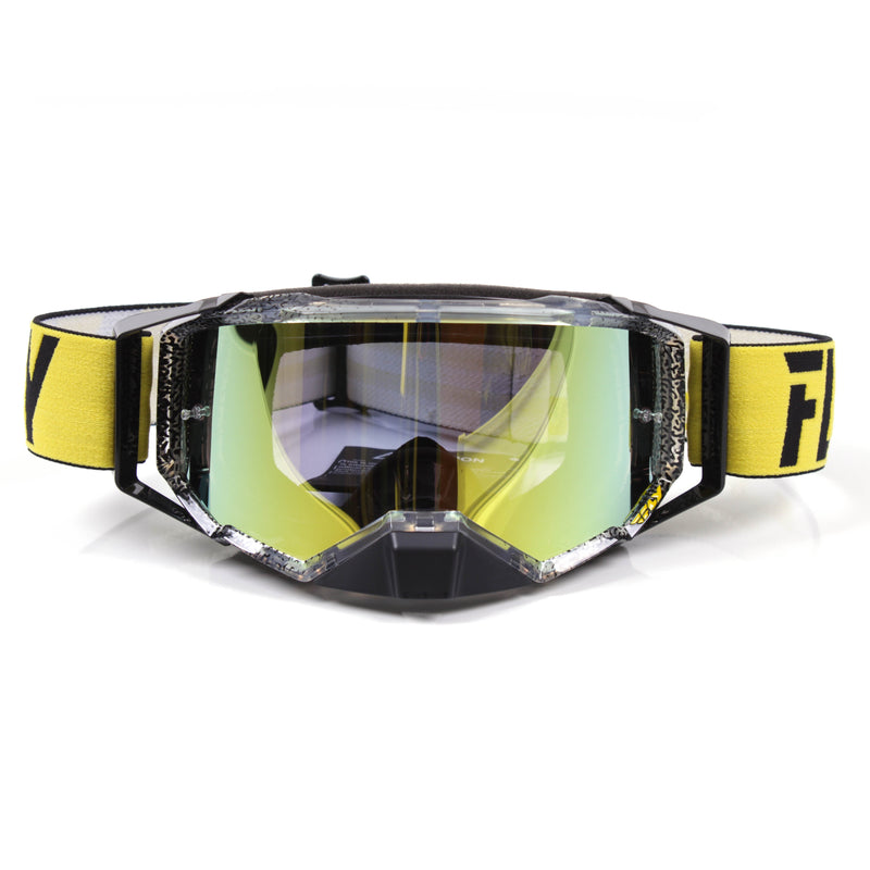 FLY GOGGLE ZONE PRO BLK/YLW w/ GLD MIR/SMK LENS