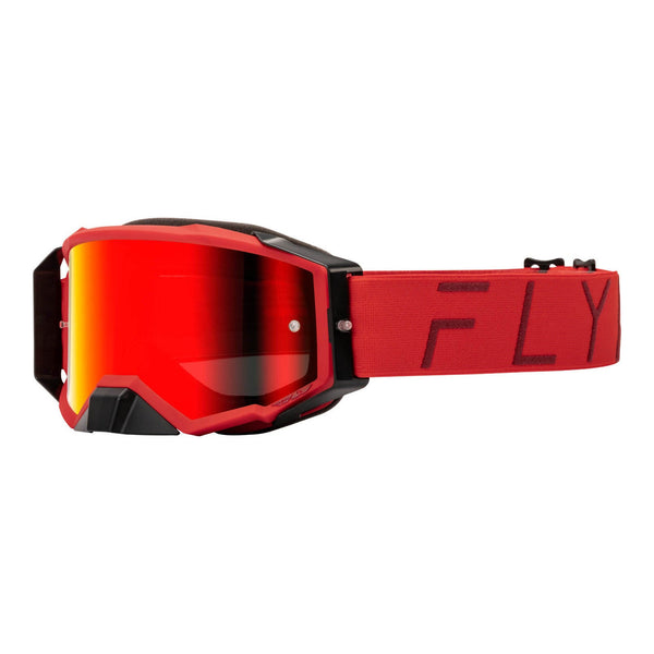 FLY Racing 2024 Zone Pro Goggle - Red with Red Mirror / Smoke Lens