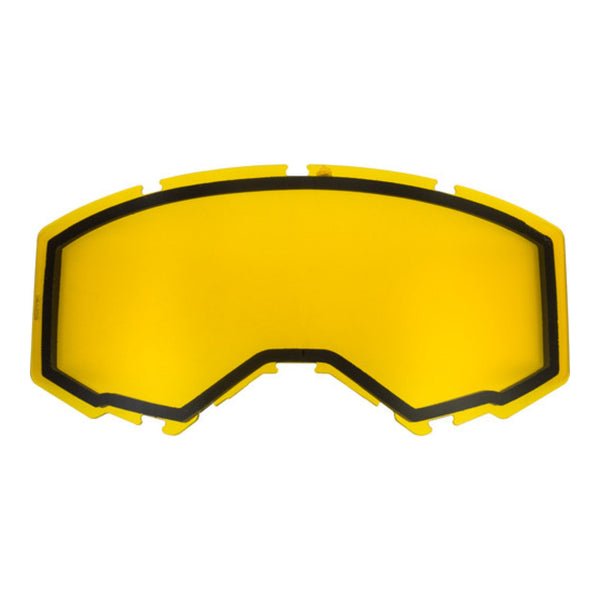 Fly Racing '19- Dual Lens W o Vents Adult Yellow