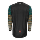 Fly Racing Kinetic Wave Jersey Black Rum Size Small