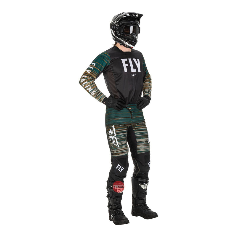 Fly Racing Kinetic Wave Jersey Black Rum Size Small