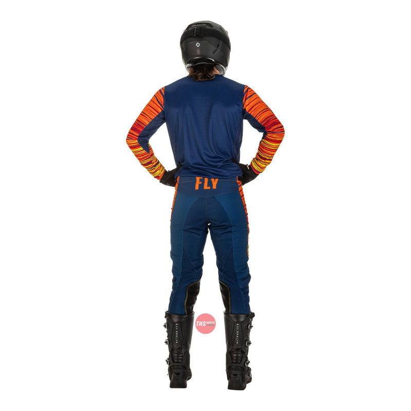 Fly Racing 2022 Kinetic Wave Pant Navy Orange Waist Size 30 Inches