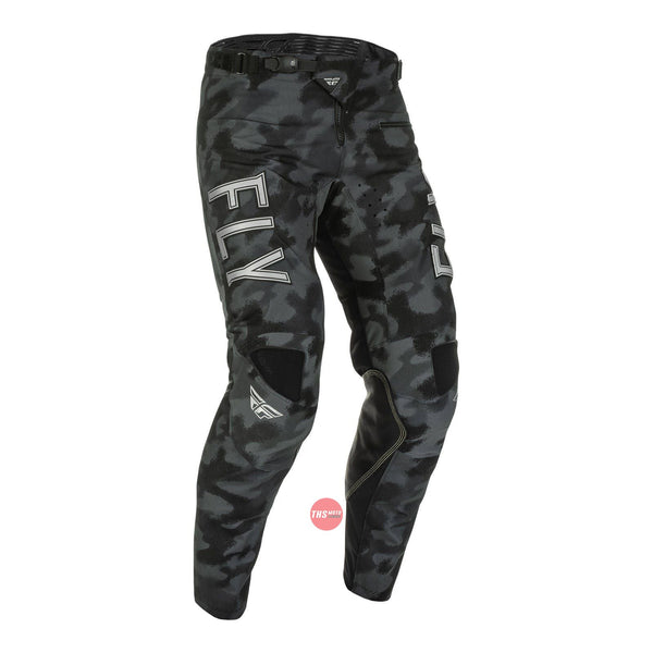 Fly Racing 2022 Kinetic S.e. Tactic Pant Black Grey Camo Waist Size 28 Inches