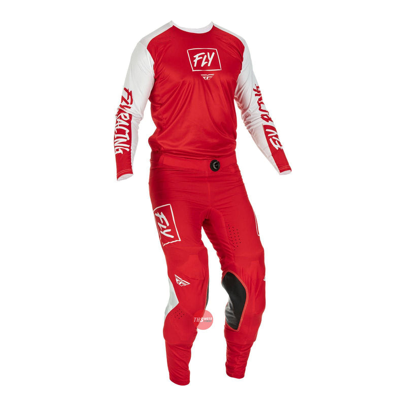 Fly Racing 2022 Lite Hydrogen Jersey Red White Large