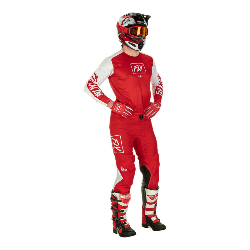 Fly Racing 2022 Lite Hydrogen Jersey Red White Large