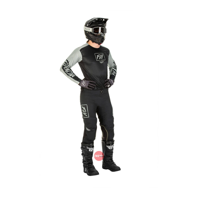 Fly Racing 2022 Lite Hydrogen Pant Black Grey Waist Size 28 Inches