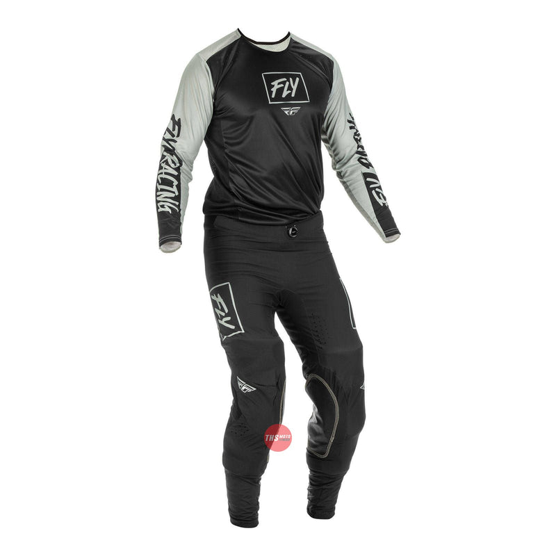 Fly Racing 2022 Lite Hydrogen Pant Black Grey Waist Size 32 Inches