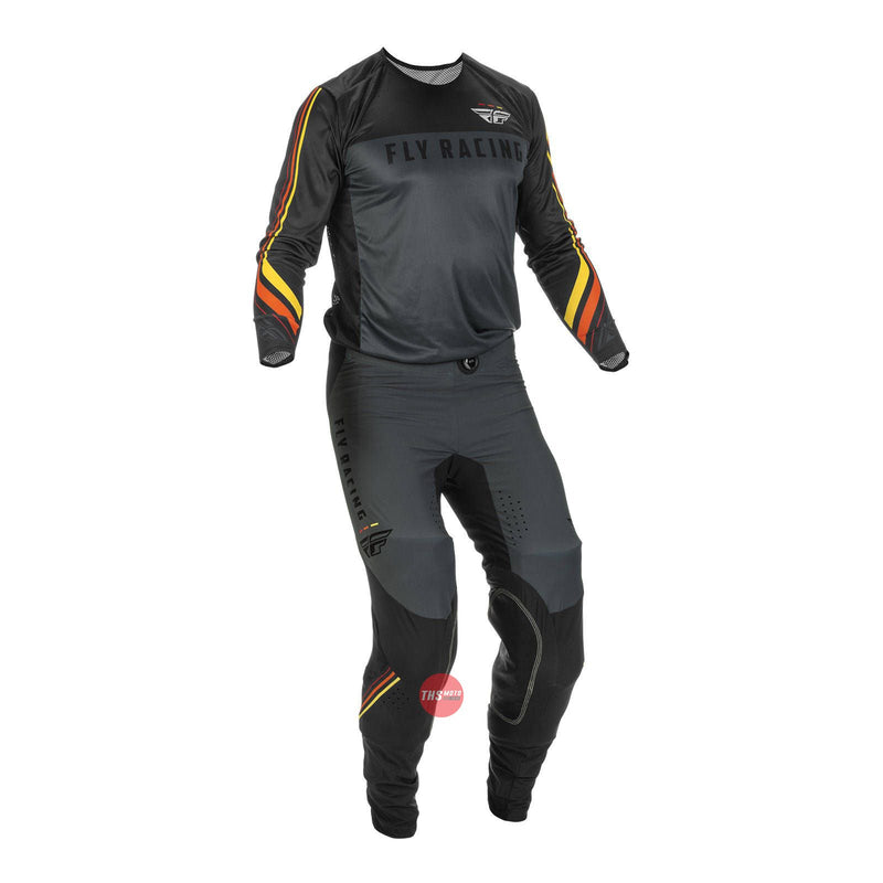 Fly Racing 2022 Lite Hydrogen S.e. Speeder Pant Metal Red Yellow Waist Size 32 Inches