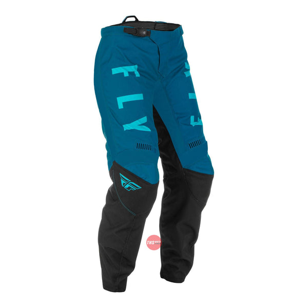 Fly Racing 2022 F-16 Ladies Pant Aqua dark Teal Black Waist Size 28 Inches