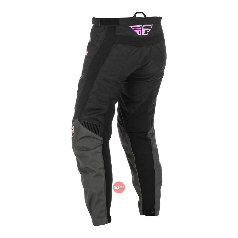 Fly Racing 2022 F-16 Ladies Pant Grey Black pnk Waist Size 26 Inches