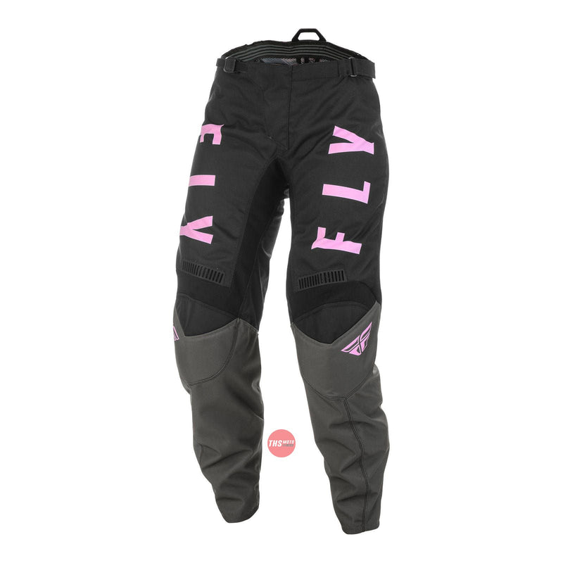 Fly Racing 2022 F-16 Ladies Pant Grey Black pnk Waist Size 27 Inches