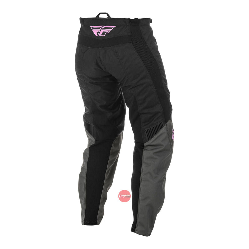 Fly Racing 2022 F-16 Ladies Pant Grey Black pnk Waist Size 31 Inches