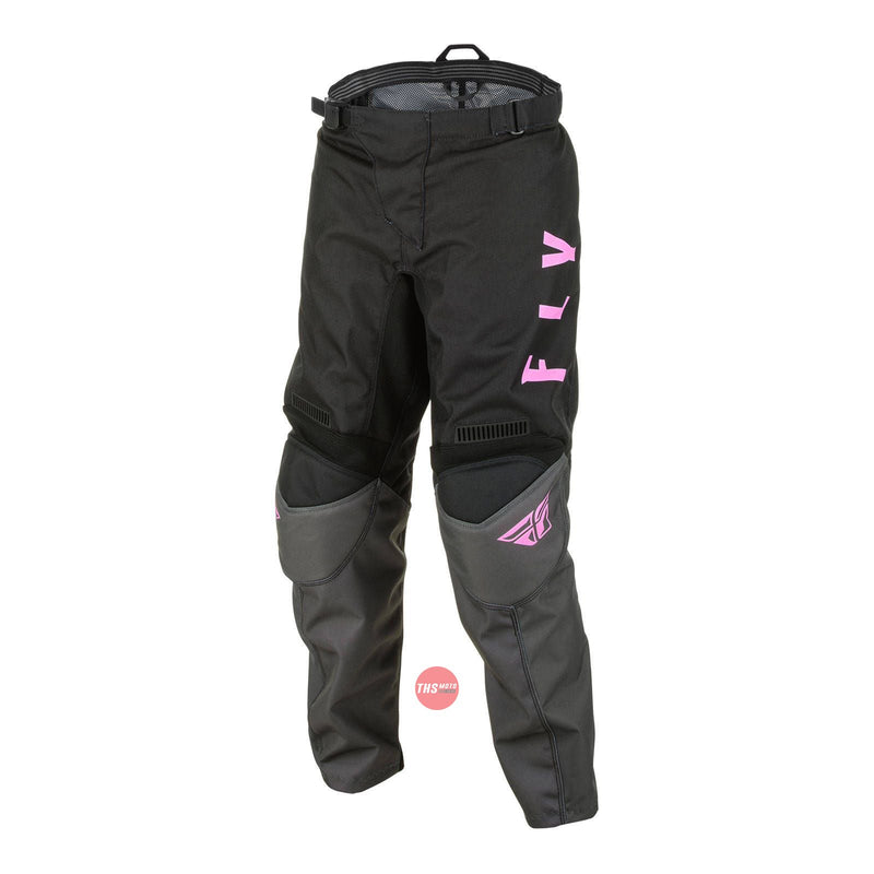 Fly Racing 2022 F-16 Youth Pant Grey Black pnk Waist Size 25 Inches