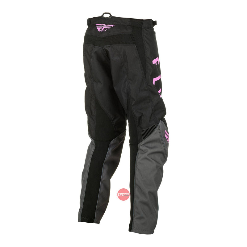 Fly Racing 2022 F-16 Youth Pant Grey Black pnk Waist Size 25 Inches