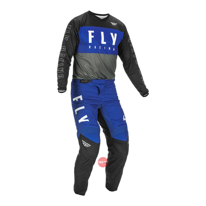 Fly Racing 2022 F-16 Jersey Blue Grey Black Large