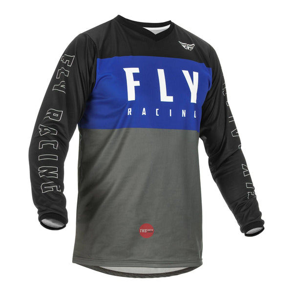 Fly Racing 2022 F-16 Jersey Blue Grey Black Large