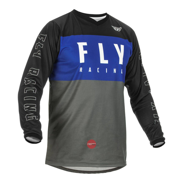 Fly Racing 2022 F-16 Jersey Blue Grey Black Medium