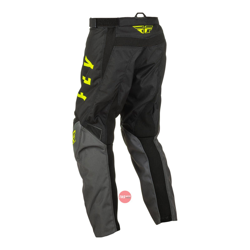 Fly Racing 2022 F-16 Youth Pant Grey Black hi-vis Waist Size 21 Inches