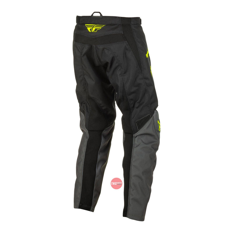 Fly Racing 2022 F-16 Youth Pant Grey Black hi-vis Waist Size 21 Inches