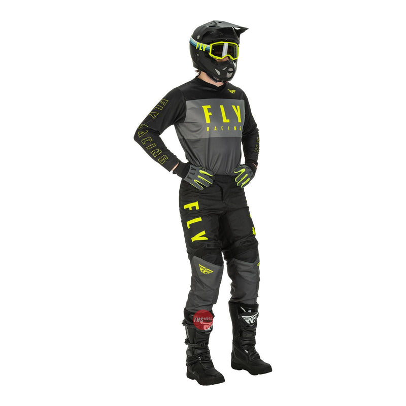Fly Racing 2022 F-16 Pant Grey Black hi-vis Waist Size 28 Inches