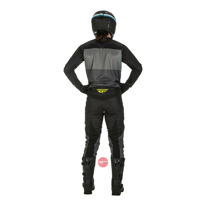 Fly Racing 2022 F-16 Pant Grey Black hi-vis Waist Size 30 Inches
