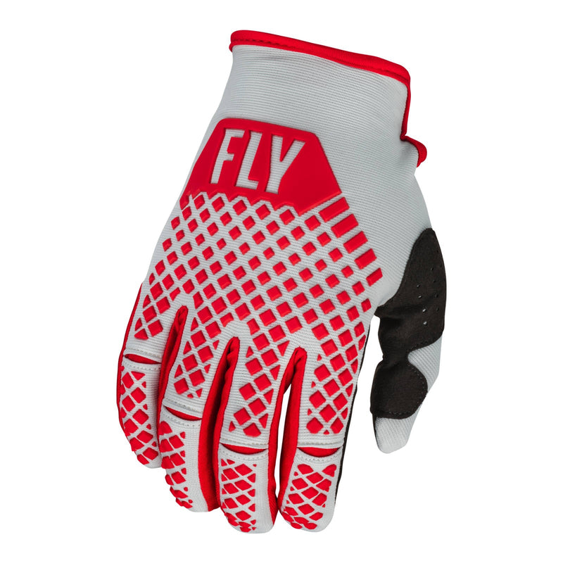 Fly Racing 2023 Kinetic Gloves Red Grey Large