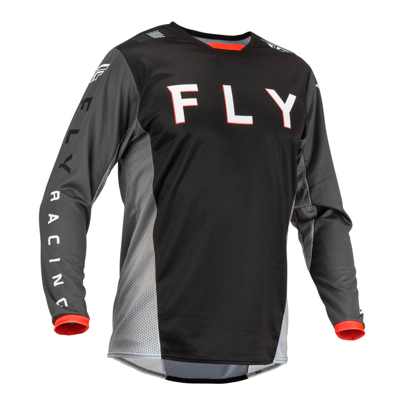Fly Racing 2023 Kinetic Kore Jersey Black Grey 2X