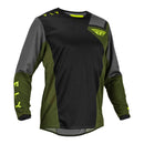 Fly Racing 2023 Kinetic Jet Jersey Black olive Green hi-vis Medium