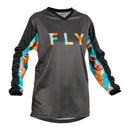 Fly Racing 2023 Womens F-16 Jersey Grey pink blue Large