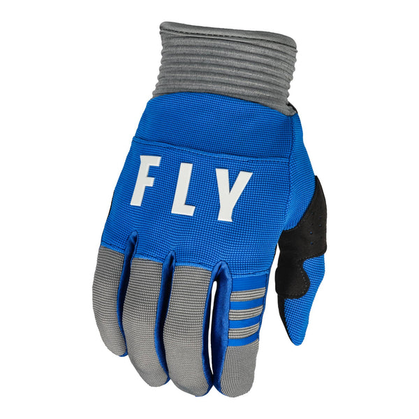 Fly Racing 2023 Youth F-16 Gloves Blue Grey Y3XS
