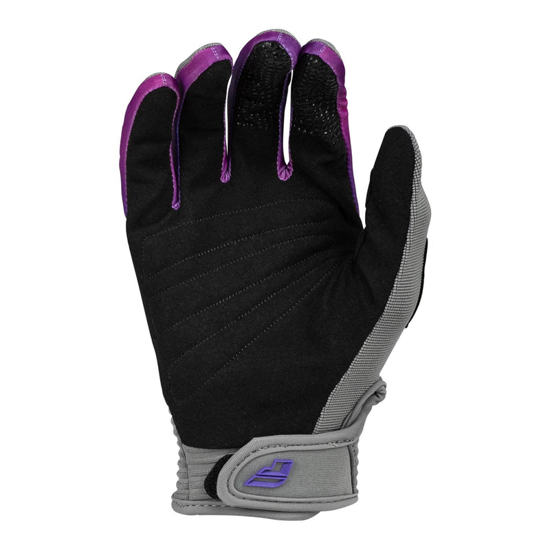 Fly Racing 2024 Youth F-16 Gloves - Grey / Pink / Purple Size Y3XS
