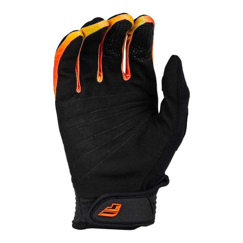 Fly Racing 2024 Youth F-16 Gloves - Black / Yellow / Orange Size YL