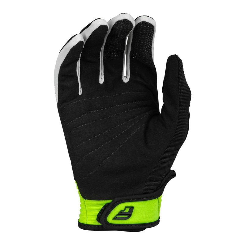Fly Racing Youth F-16 Gloves - Black / Neon Green Size Y2XS