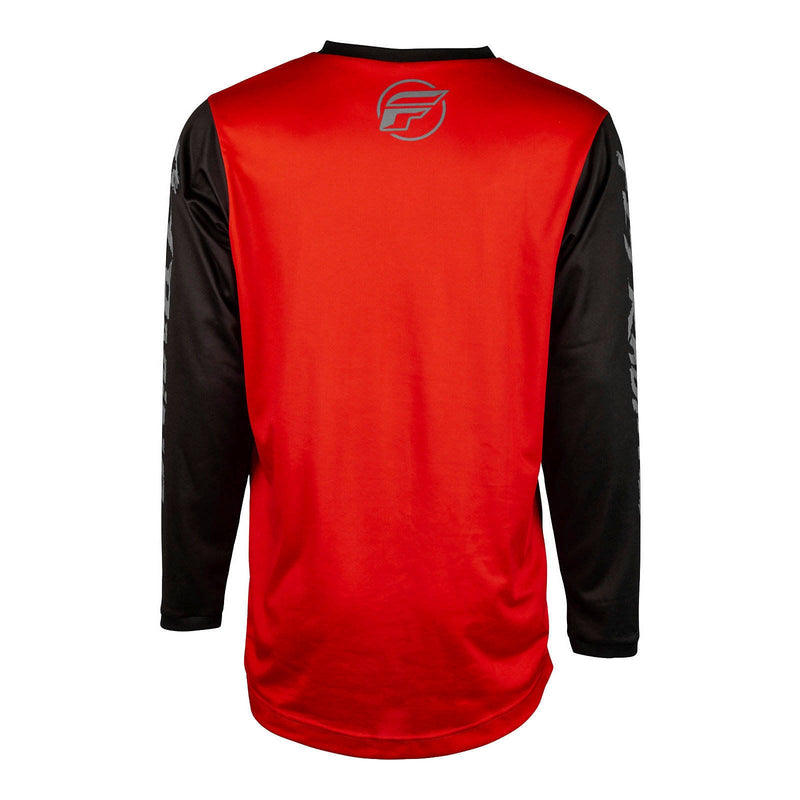 Fly Racing 2024 Youth F-16 Jersey - Red / Black / Grey Size YXL