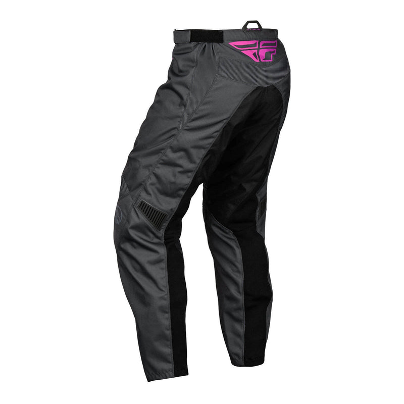 Fly Racing 2024 Youth F-16 Pants - Grey / Charcoal / Pink Size 20