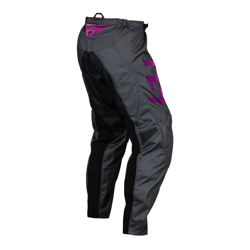 Fly Racing 2024 Youth F-16 Pants - Grey / Charcoal / Pink Size 26