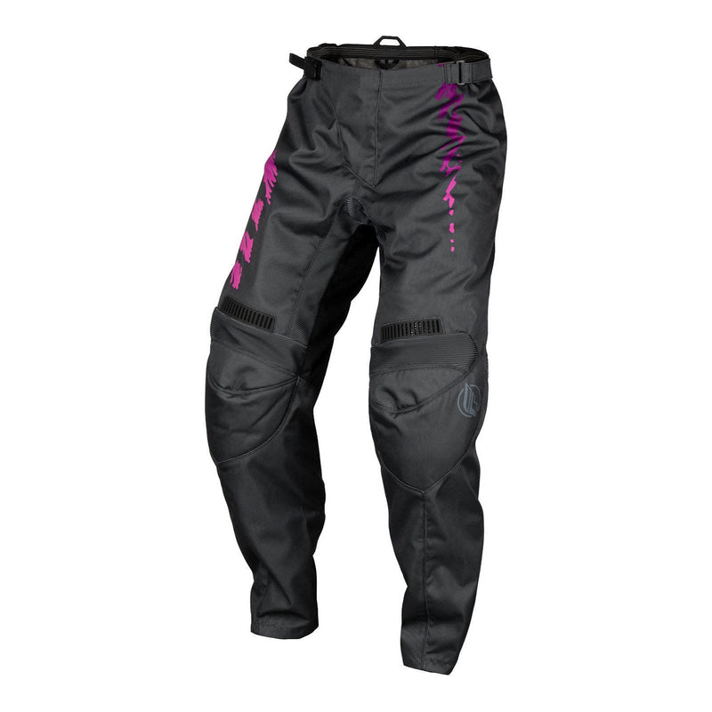 Fly Racing 2024 Youth F-16 Pants - Grey / Charcoal / Pink Size 20