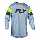 Fly Racing Kinetic Prix Jersey - Ice Grey / Charcoal / Hi-Vis Size Medium