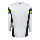 Fly Racing Kinetic Prix Jersey - White / Black / Hi-Vis Size Medium