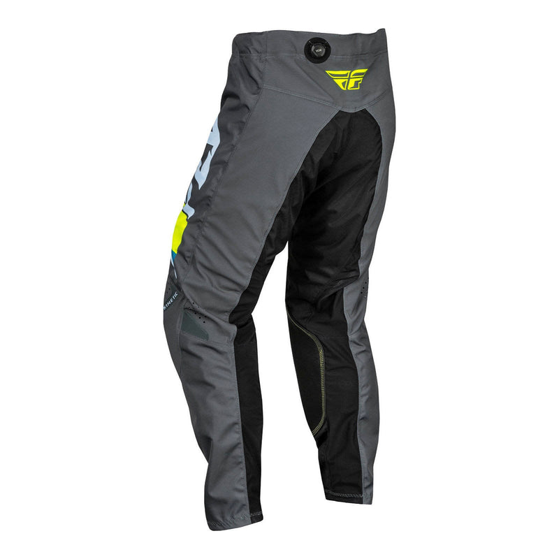 Fly Racing 2024 Kinetic Prix Pants - Ice Grey / Charcoal / Hi-Vis Size 36