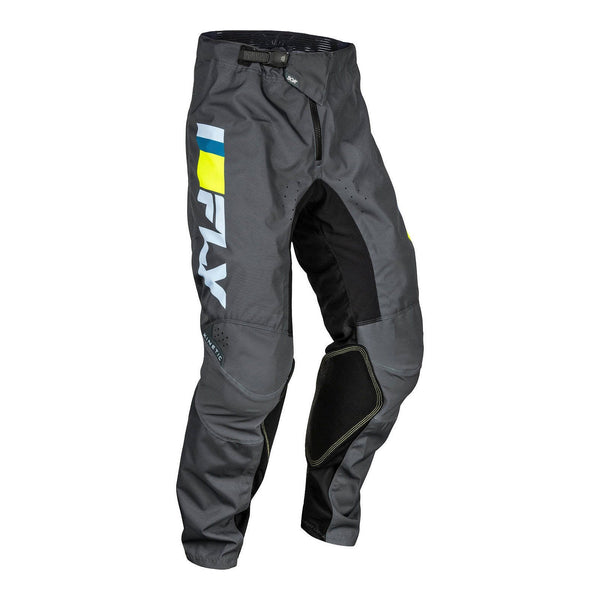 Fly Racing 2024 Kinetic Prix Pants - Ice Grey / Charcoal / Hi-Vis Size 36