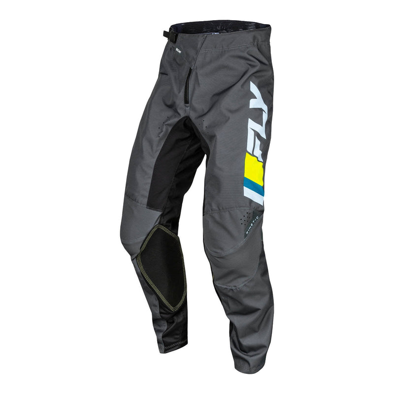 Fly Racing 2024 Kinetic Prix Pants - Ice Grey / Charcoal / Hi-Vis Size 30